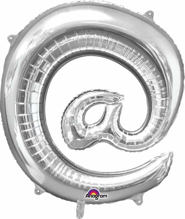 Ballon Mylar Supershape @ - Argent Party Shop