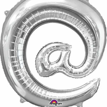 Ballon Mylar Supershape @ - Argent Party Shop