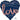 Ballon Mylar Supershape - Bleu Marin Love 3D Party Shop