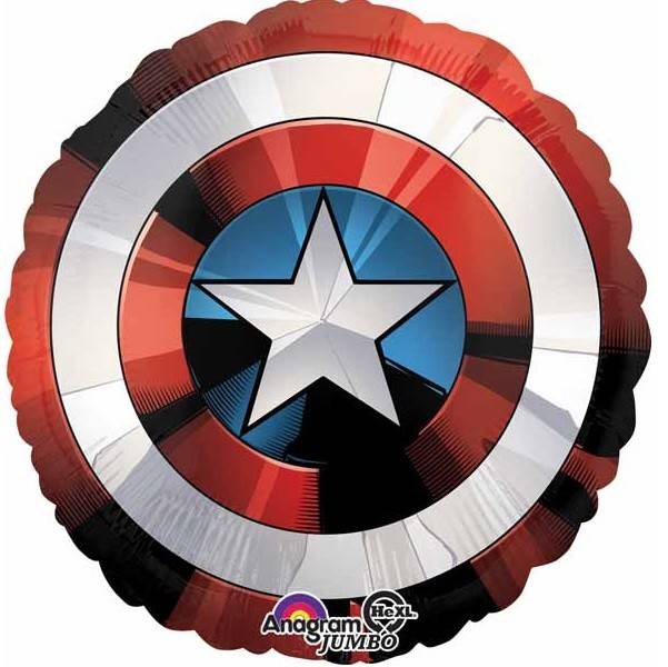 Ballon Mylar Supershape - Bouclier Capitaine America (Marvel) Party Shop