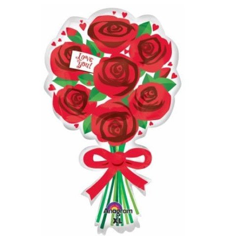 Ballon Mylar Supershape - Bouquet De Roses Party Shop