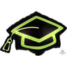 Anagram - Ballon Mylar Supershape - Chapeau Graduation Néon Vert - Party Shop