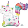 Anagram - Ballon Mylar Supershape - Chat Fête Multicolore - Party Shop
