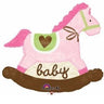 Anagram - Ballon Mylar Supershape - Cheval Berçant Rose - Party Shop