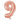Unique - Ballon Mylar Supershape - Chiffre 9 Rosegold - Party Shop
