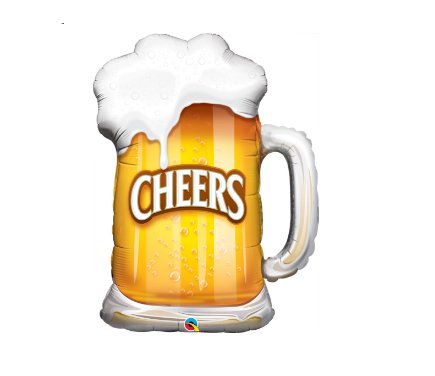 Ballon Mylar Supershape - Chopine De Bière Cheers Party Shop