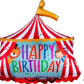 Ballon Mylar Supershape - Cirque Happy Birthday Party Shop