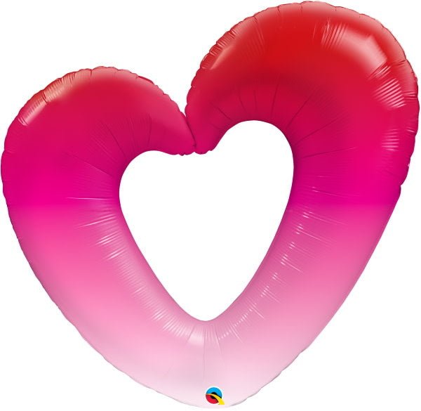 Ballon Mylar Supershape - Coeur Rose Et Rouge Party Shop