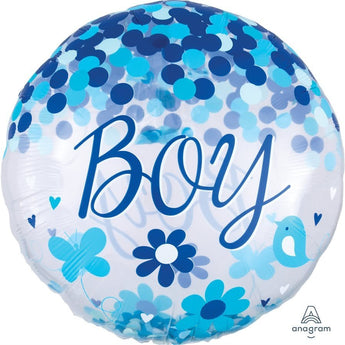 Ballon Mylar Supershape - Confettis - It'S A Boy Party Shop