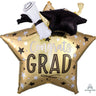 Anagram - Ballon Mylar Supershape - Congrats Grad (Étoile Or) 3D - Party Shop