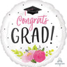 Anagram - Ballon Mylar Supershape - Congrats Grad Floral - Party Shop
