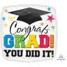 Anagram - Ballon Mylar Supershape - Congrats Grad You Did It! - Party Shop