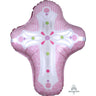 Anagram - Ballon Mylar Supershape - Croix Rose - Party Shop