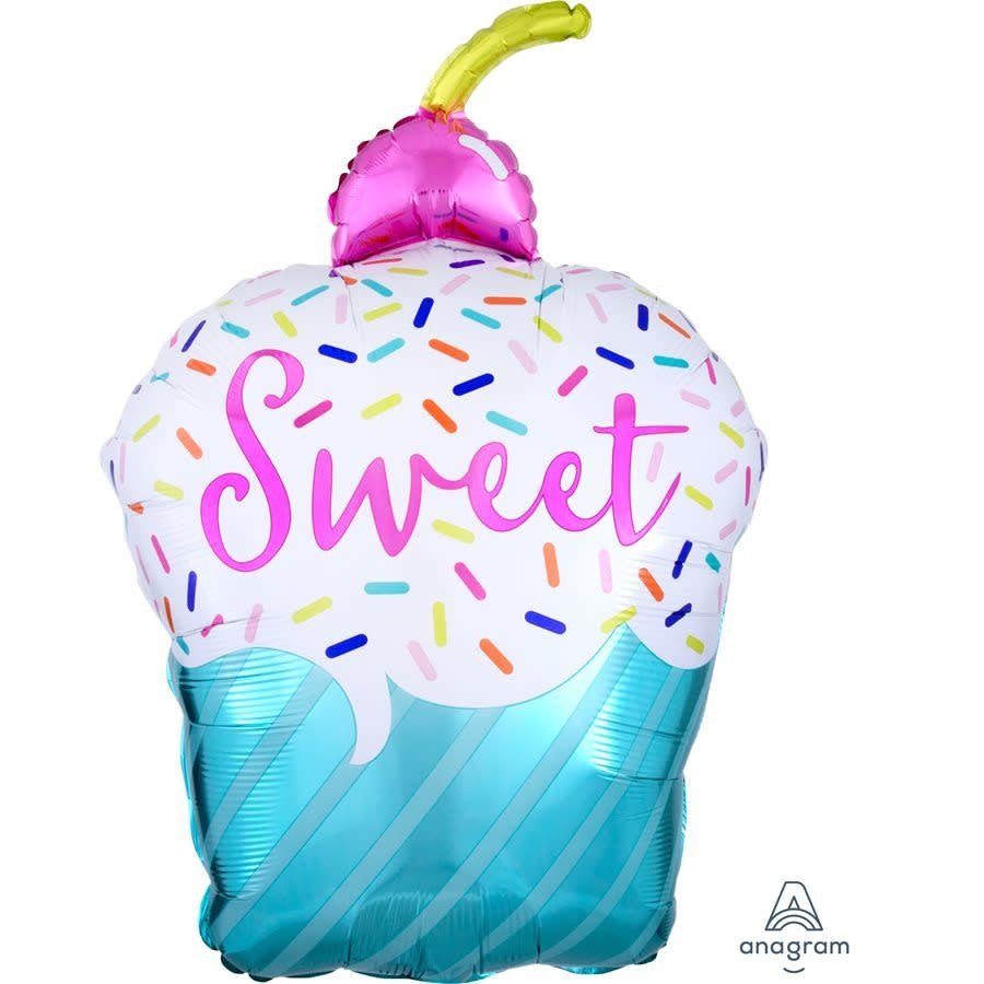 Ballon Mylar Supershape - Cupcake (Sweet, Yum) Party Shop