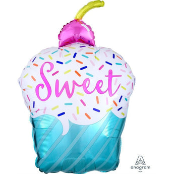 Ballon Mylar Supershape - Cupcake (Sweet, Yum) Party Shop