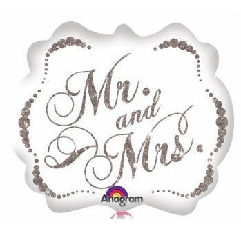 Ballon Mylar Supershape - Éclatants Mr & Mrs Party Shop