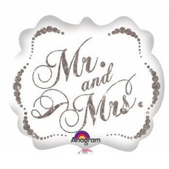 Ballon Mylar Supershape - Éclatants Mr & Mrs Party Shop