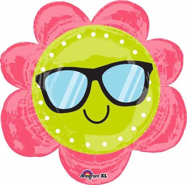 Ballon Mylar Supershape - Fleur Avec Lunette Party Shop