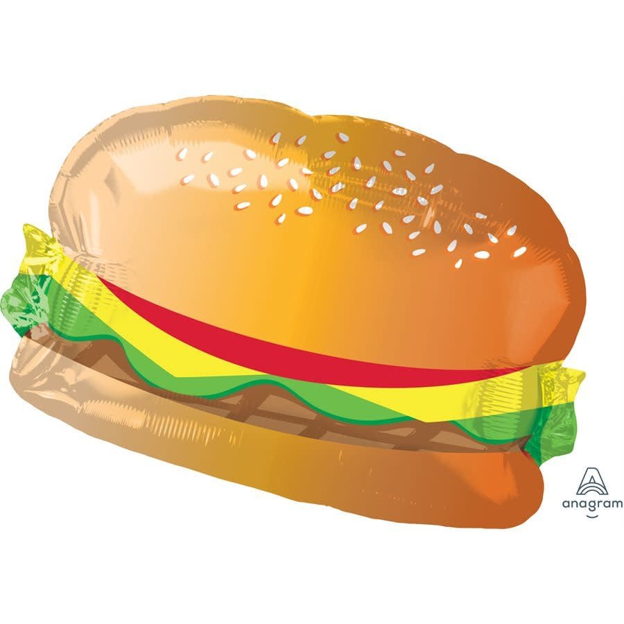 Ballon Mylar Supershape - Hamburger Party Shop