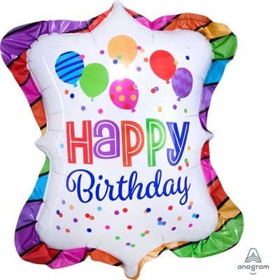 Ballon Mylar Supershape - Happy Birthday Party Shop