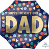 Anagram - Ballon Mylar Supershape - Happy Father'S Day Dad - Party Shop