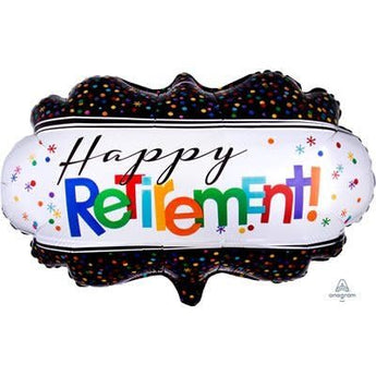 Ballon Mylar Supershape - Happy Retirement Party Shop