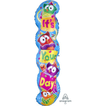 Ballon Mylar Supershape - Hibou De Fête (It'S Your Day) Party Shop