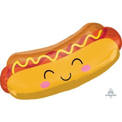 Ballon Mylar Supershape - Hotdog Sourire Party Shop