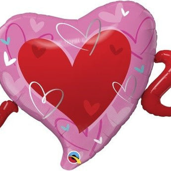 Ballon Mylar Supershape - I Heart (Love) U Party Shop