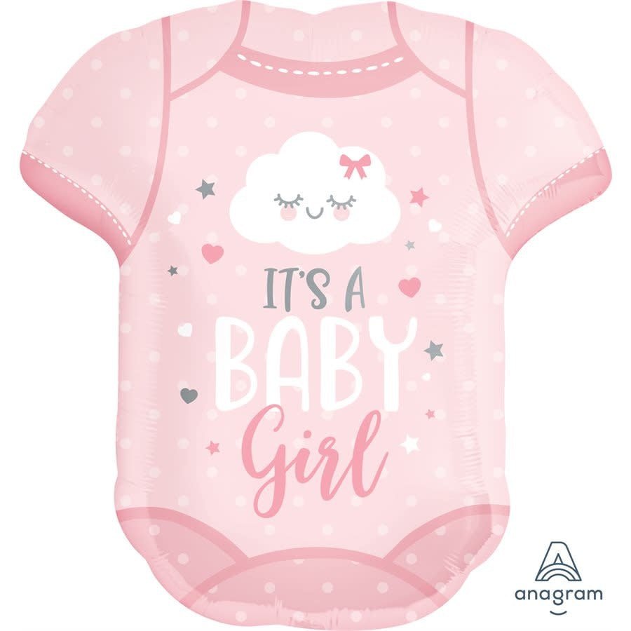 Ballon Mylar Supershape - It 'S A Baby Girl Body Party Shop