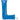Anagram - Ballon Mylar Supershape - Letter L Bleu - Party Shop