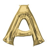 Anagram - Ballon Mylar Supershape Lettre A - Or Blanc - Party Shop