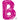 Ballon Mylar Supershape - Lettre B Magenta Party Shop