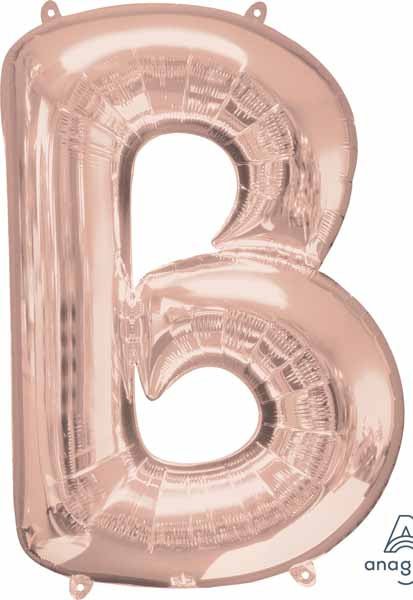 Ballon Mylar Supershape Lettre - B Rosegold Party Shop