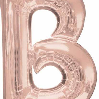 Ballon Mylar Supershape Lettre - B Rosegold Party Shop