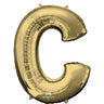 Anagram - Ballon Mylar Supershape Lettre C - Or Blanc - Party Shop
