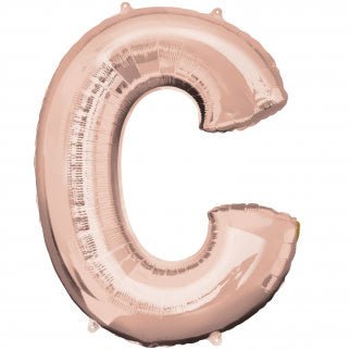 Ballon Mylar Supershape - Lettre C - Rosegold Party Shop