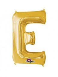 Ballon Mylar Supershape Lettre E Or Party Shop