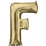 Anagram - Ballon Mylar Supershape Lettre F - Or Blanc - Party Shop