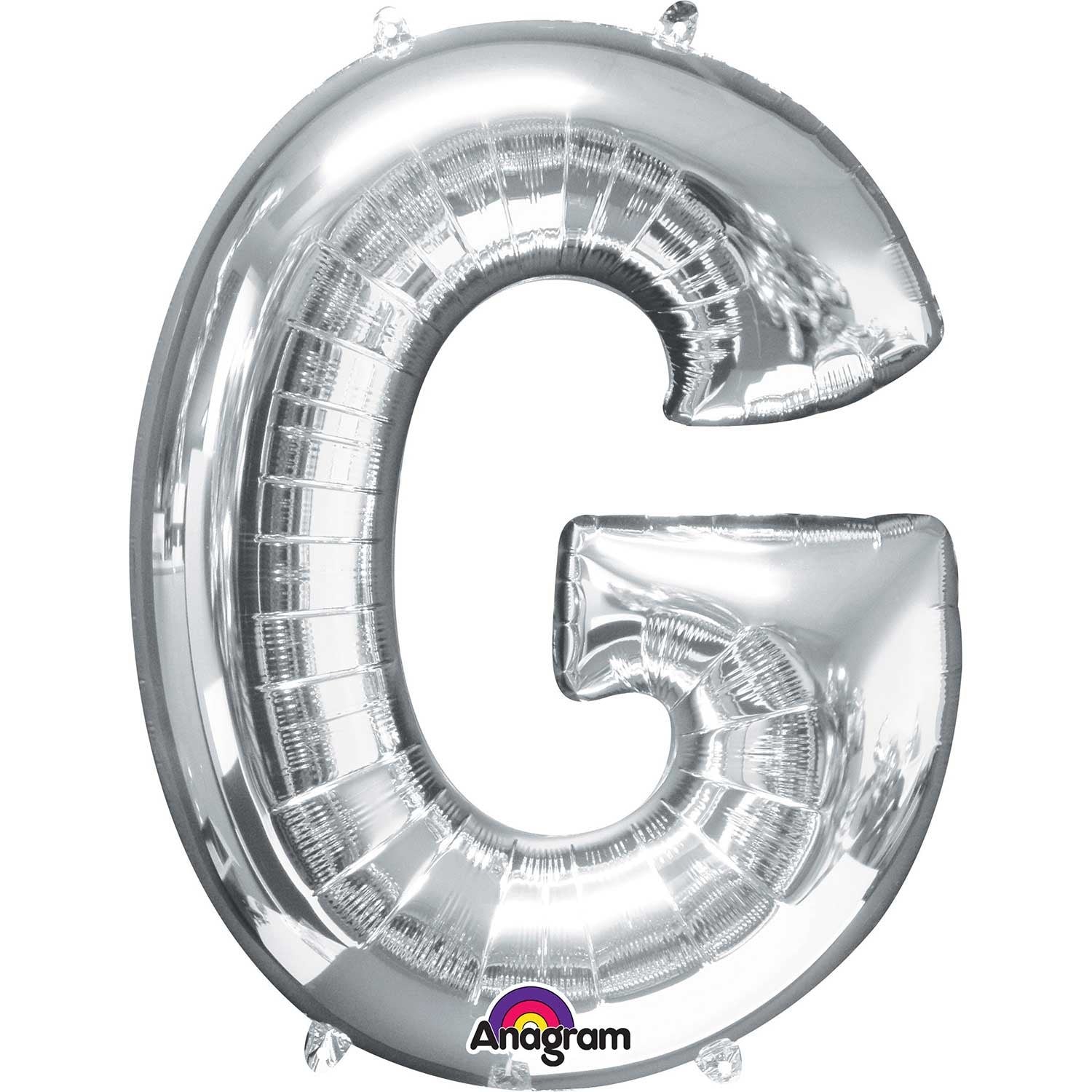 Ballon Mylar Supershape - Lettre G Argent Party Shop