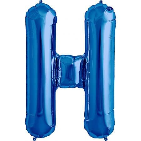 Ballon Mylar Supershape - Lettre H Bleu Party Shop