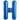 North Star Balloon - Ballon Mylar Supershape - Lettre H Bleu - Party Shop