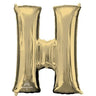 Anagram - Ballon Mylar Supershape Lettre H - Or Blanc - Party Shop