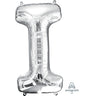 Anagram - Ballon Mylar Supershape - Lettre I - Argent - Party Shop