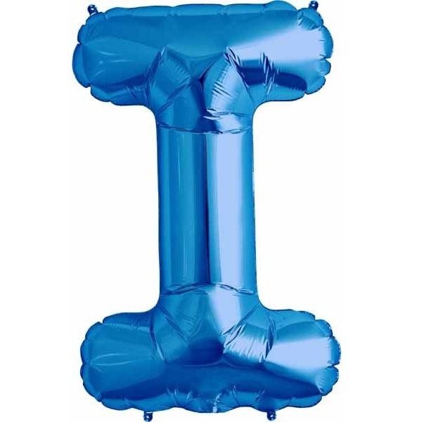 Ballon Mylar Supershape - Lettre I Bleu Party Shop