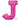 Ballon Mylar Supershape - Lettre J Magenta Party Shop