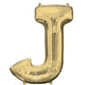 Anagram - Ballon Mylar Supershape Lettre J - Or Blanc - Party Shop