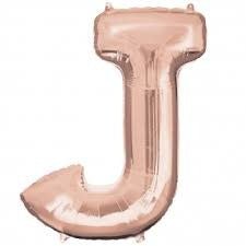 Ballon Mylar Supershape - Lettre J Rosegold Party Shop