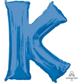 Ballon Mylar Supershape - Lettre K Bleu Party Shop