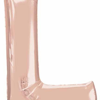 Ballon Mylar Supershape - Lettre L - Rosegold Party Shop